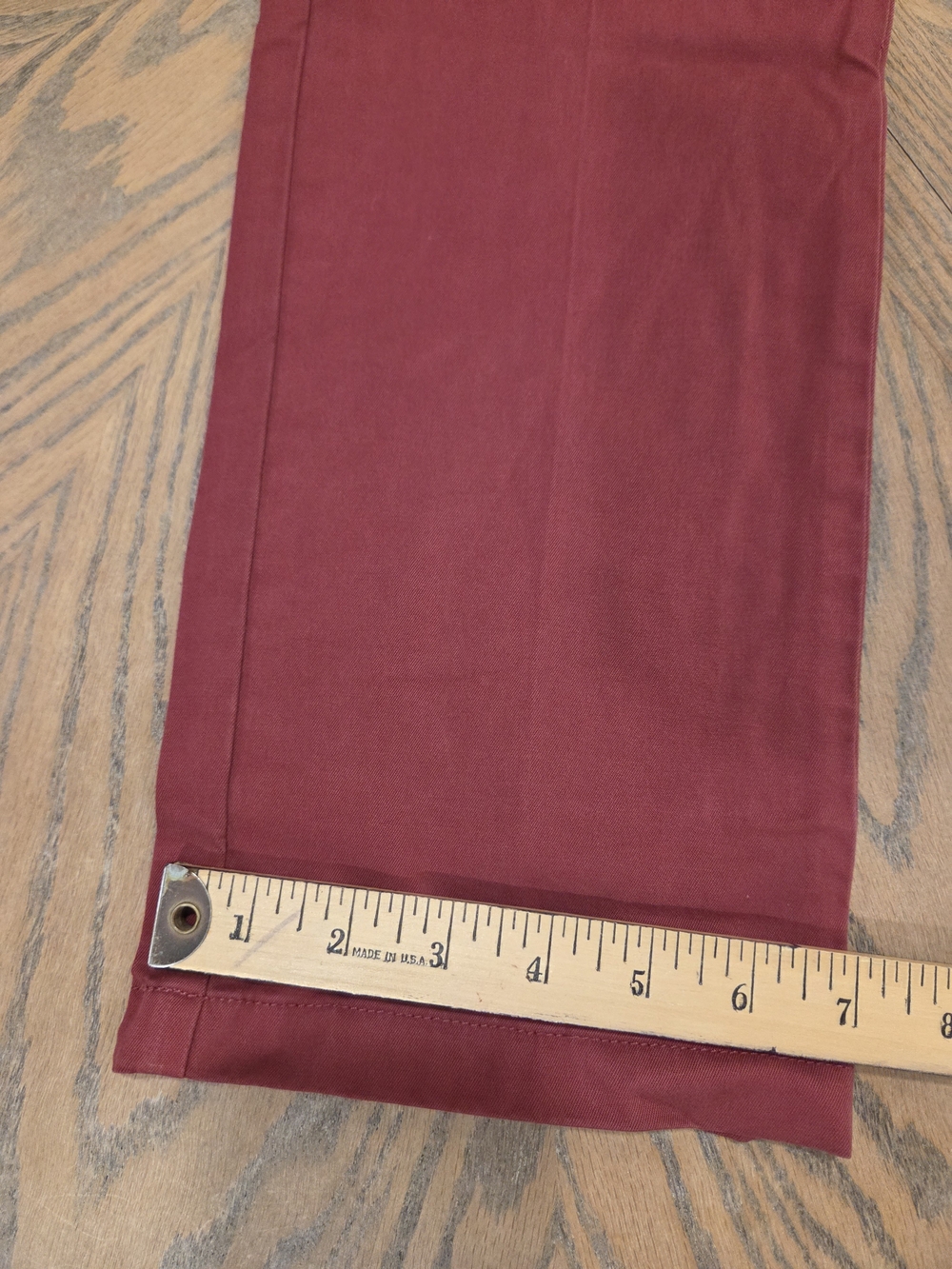 Vineyard Vines Chino Pants Mens 32x34 Slim Fit Burgundy Stretch Crimson Preppy - Picture 6 of 7